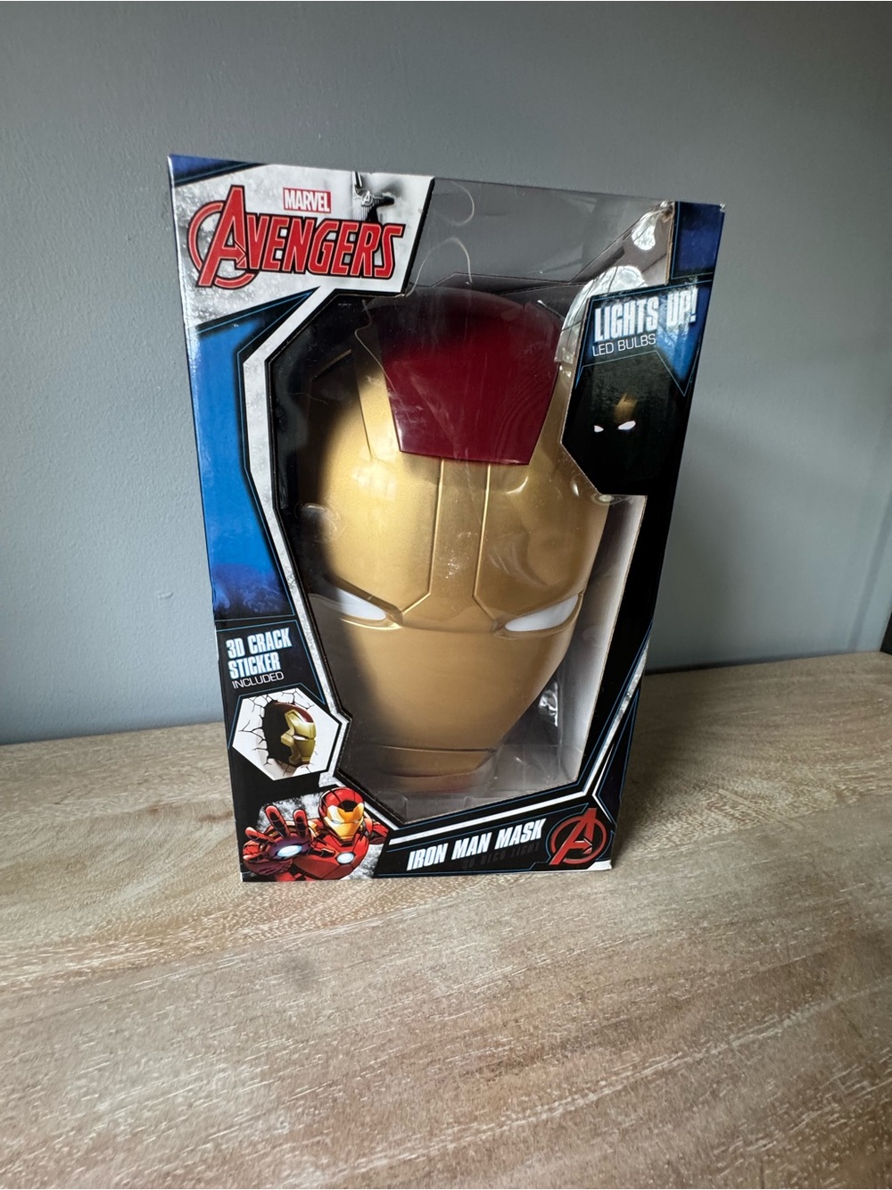 Marvel Avengers Iron Man Mask 3D Deco Light Night Light LED New in Box